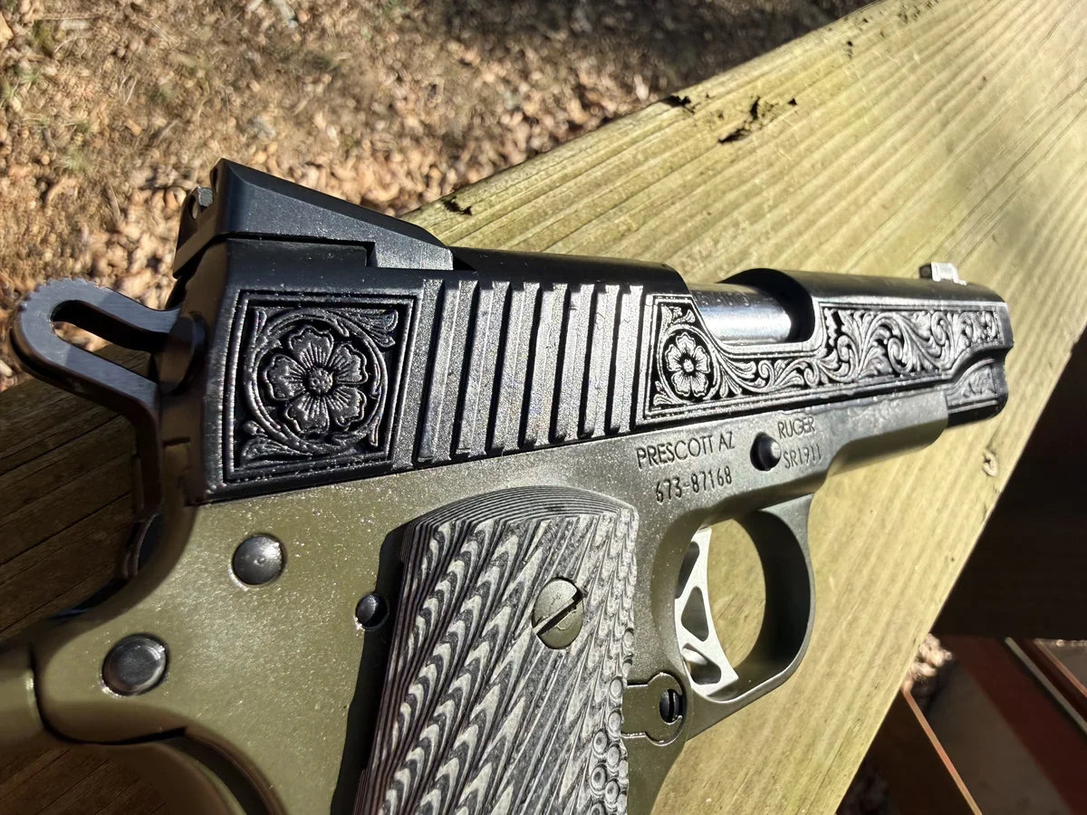 Custom Pistol Slide Engraving