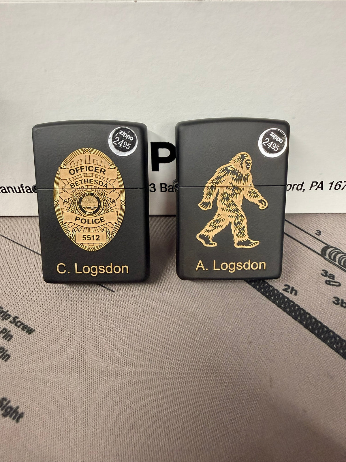 Custom engraving