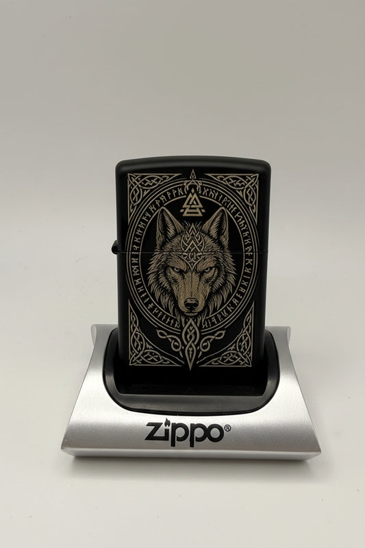 Custom Zippo - Mythic Wolf