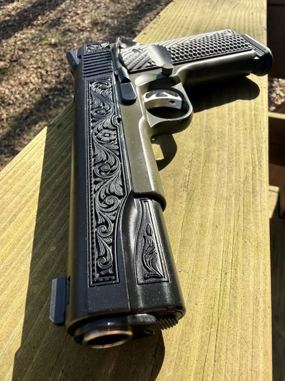 Custom Pistol Slide Engraving