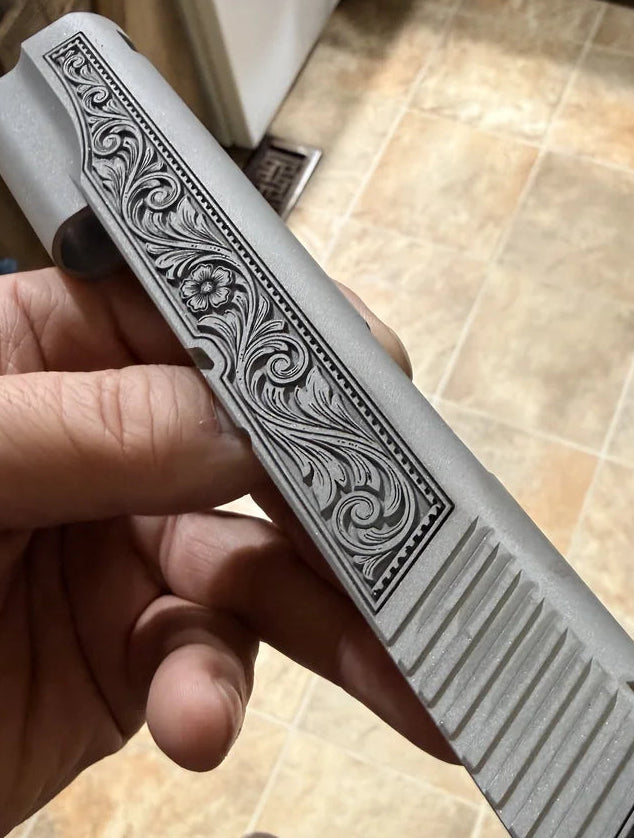 1911 slide floral scroll engraving (1 of 2)