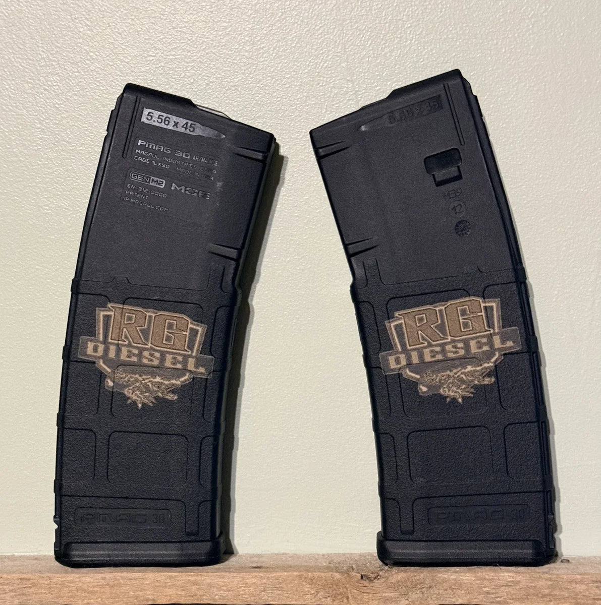 AR mag custom logo example RG diesel