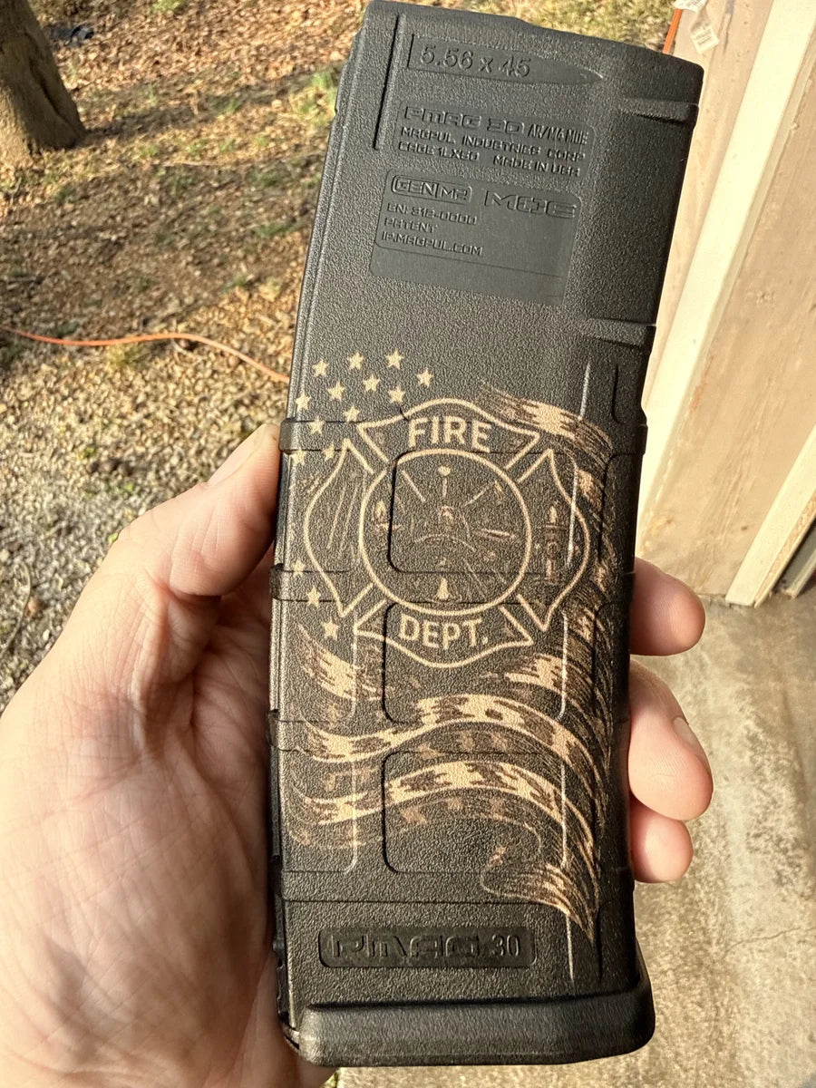 AR mag fire department badge
