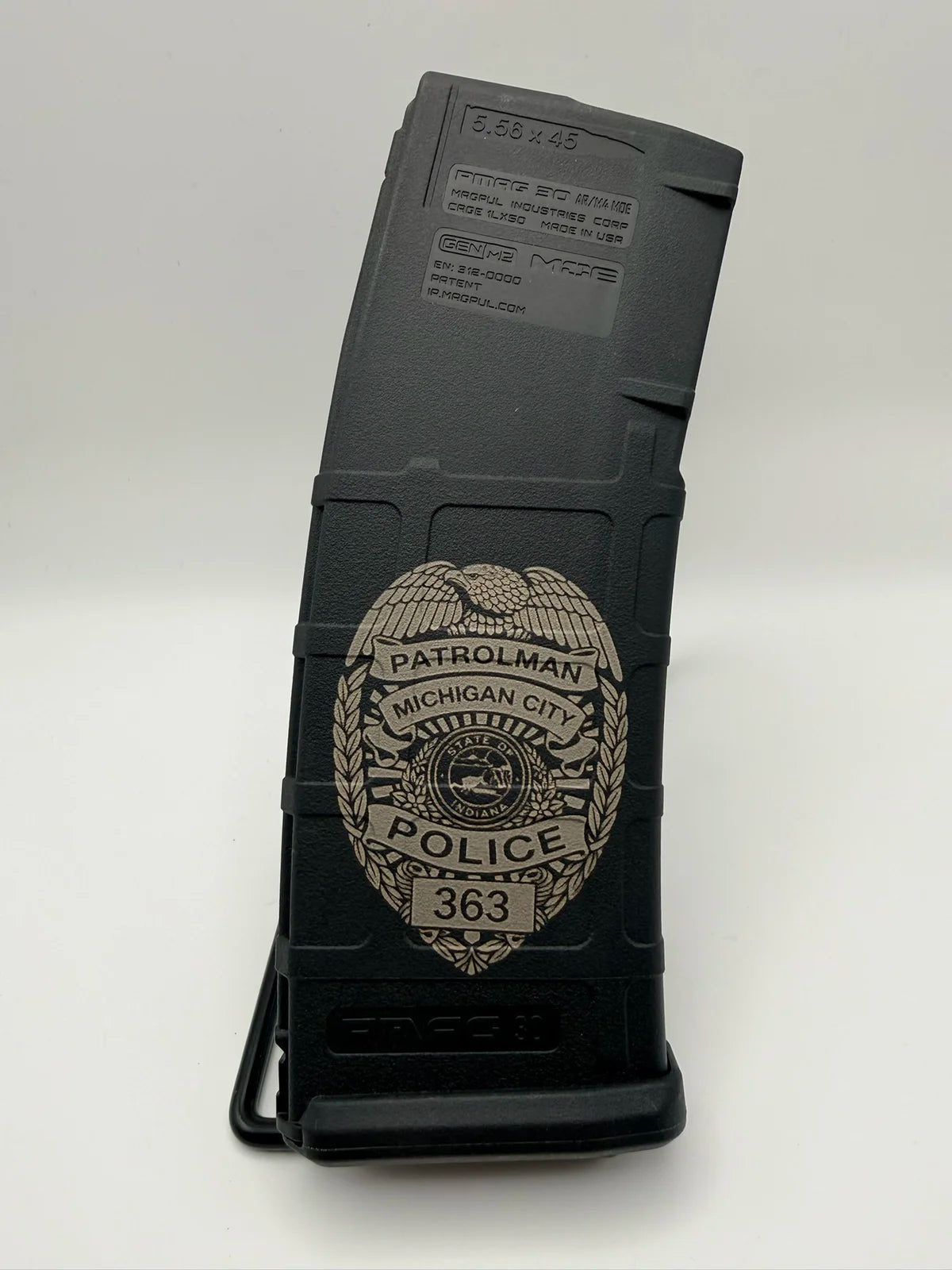 AR mag patrolman Michigan city badge (1 of 2)