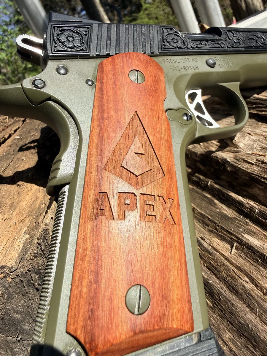 1911 Custom Wood Grips — Apex Coatings & Engraving