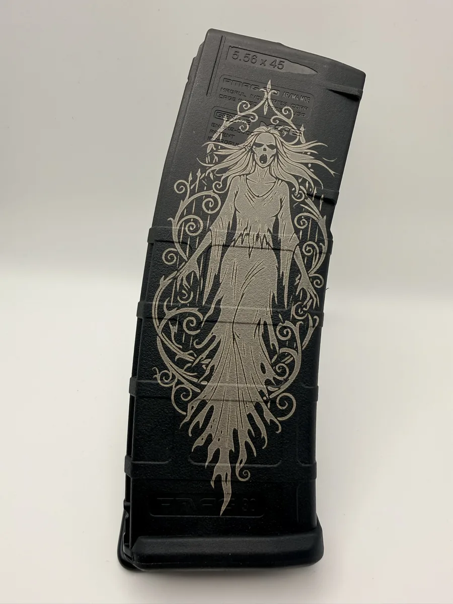 Custom PMAG Engraving — Wraith 2 — Apex Coatings & Engraving