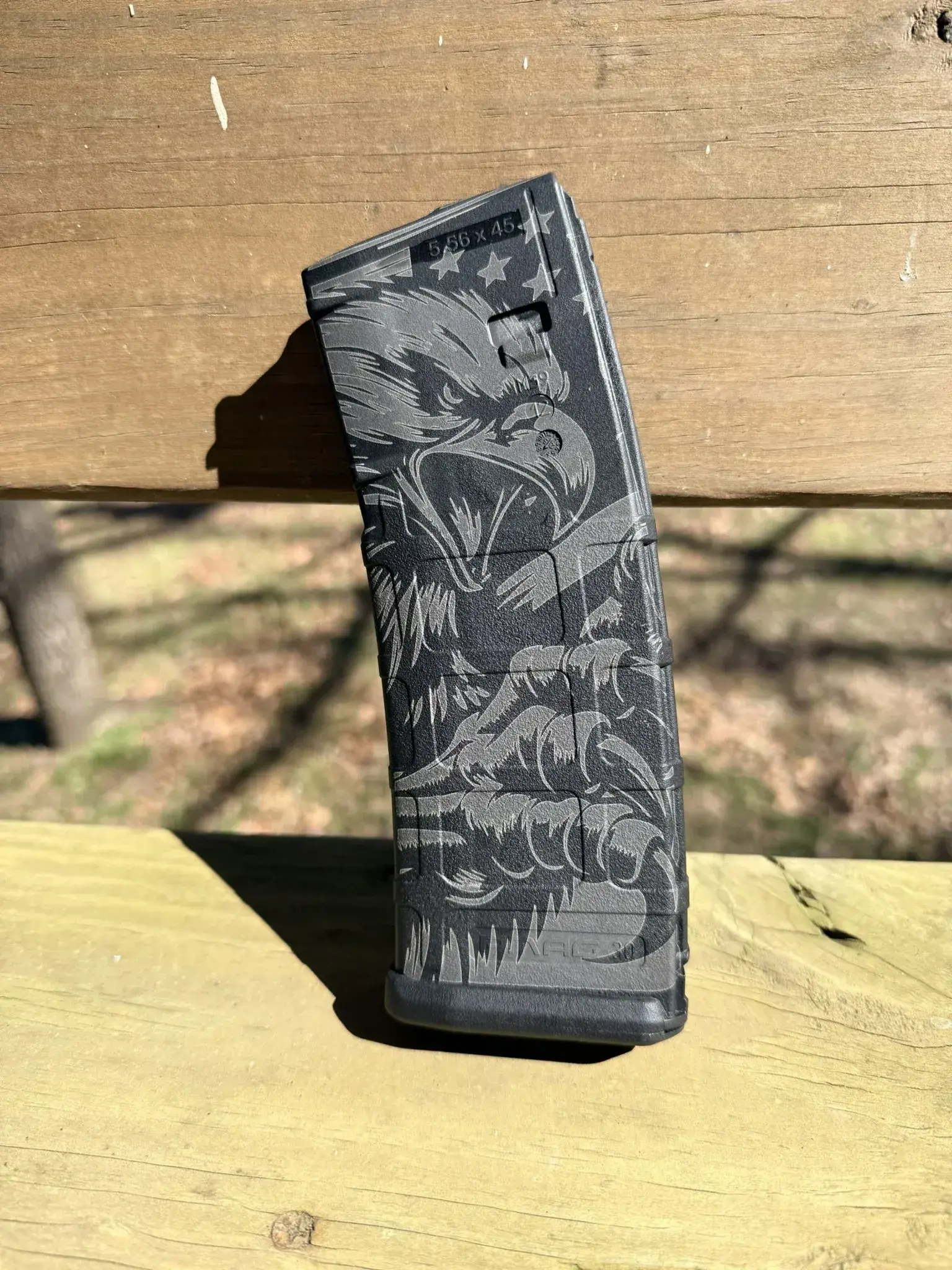 Custom PMAG Engraving — Screaming Eagle — Apex Coatings & Engraving