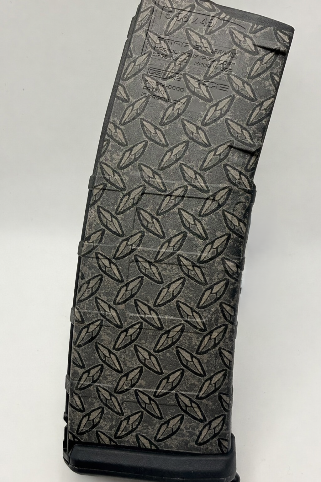 Custom PMAG Engraving — Diamond Plate — Apex Coatings & Engraving