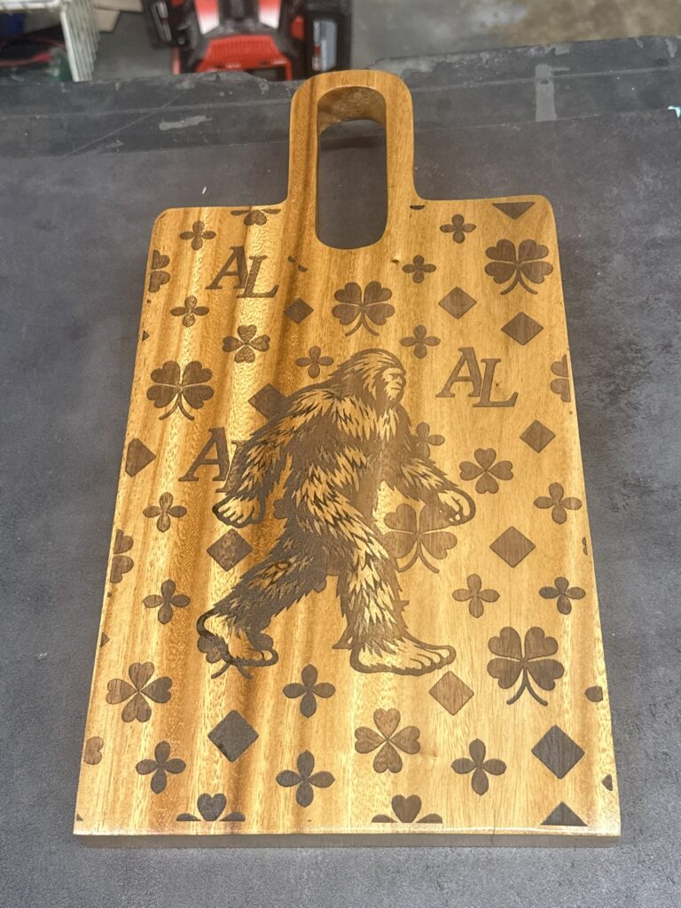 Bougie Bigfoot — Apex Coatings & Engraving